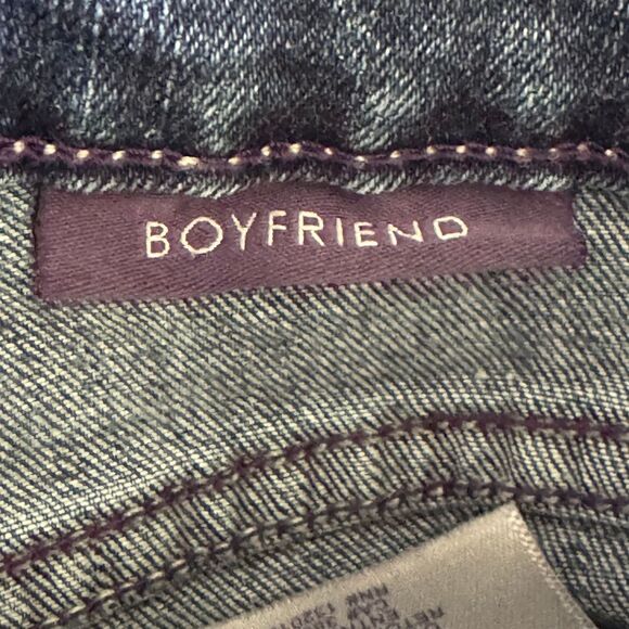 NYDJ NOT YOUR DAUGHTERS JEANS Boyfriend Straight Leg Distressed Denim EUC 6 - Picture 7 of 8